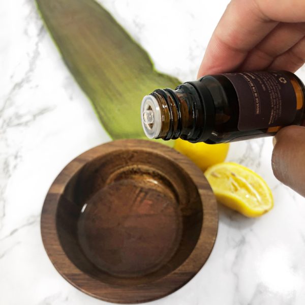 essential oil lemon and aloe