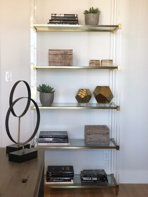 Modern home decor shelf